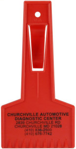 Promotional Ice Scrapers: 5.5 inch Small Ice Scraper with Visor Clip